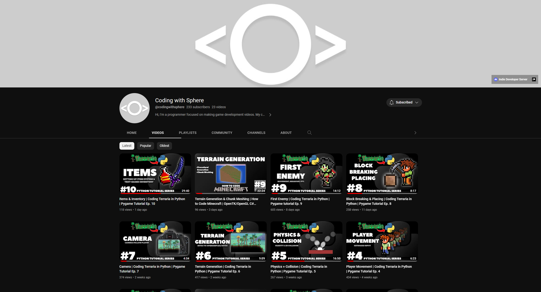 Picture of my Channel